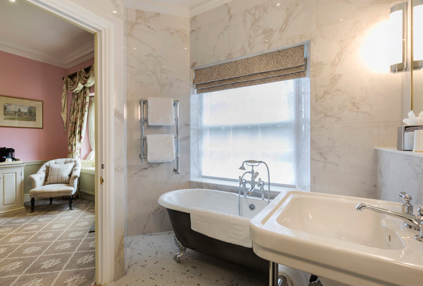 bathroom refurbishment at Devonshire Arms Bolton Abbey by Rachel McLane Ltd