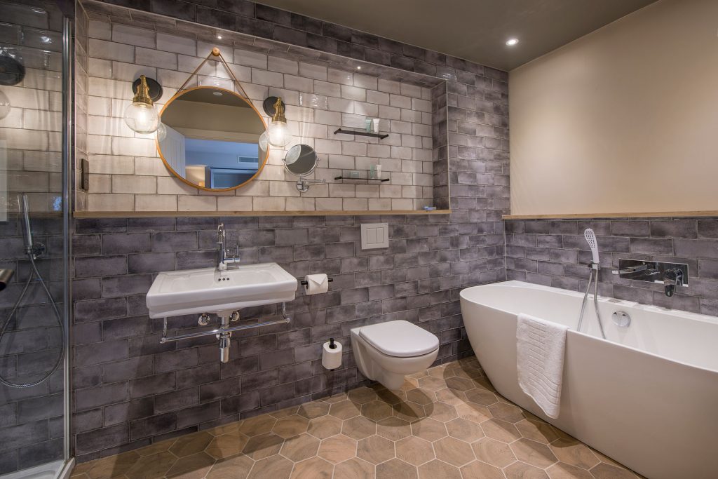 Sandburn Hall Bathroom by Rachel McLane Ltd