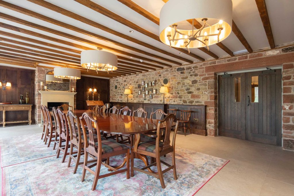 private or formal dining flakebridge low barn farm cumbria