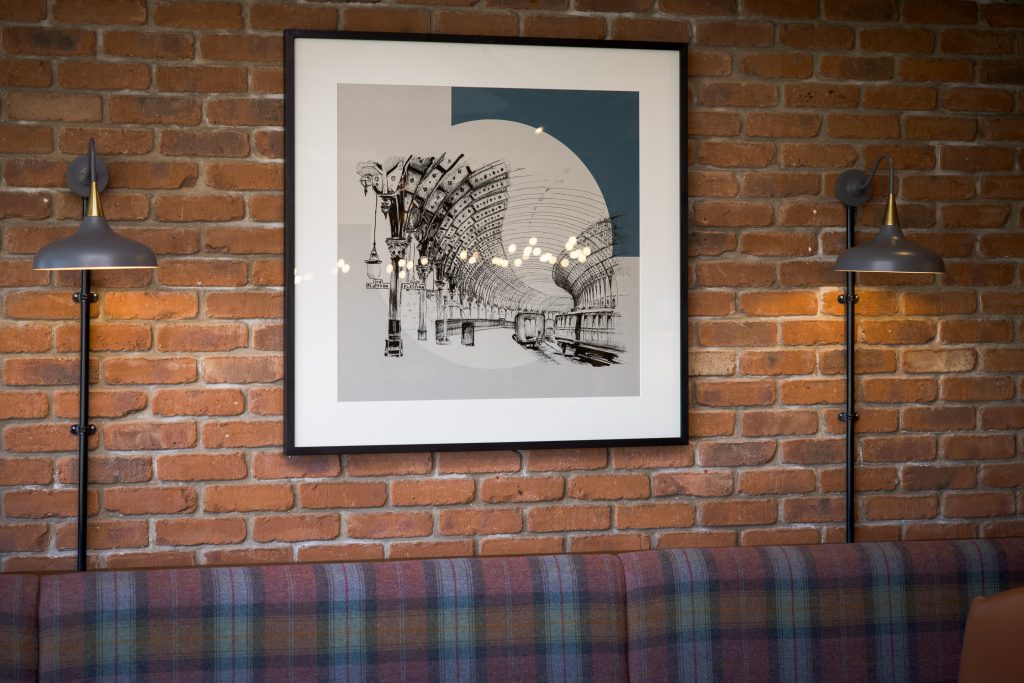 Bespoke Artwork at Tykes Restaurant Sandburn Hall