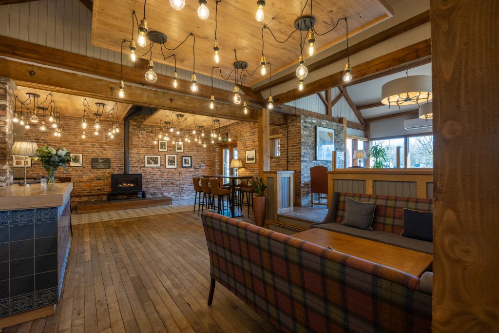 Tartan Bench Tykes Restaurant Sandburn Hall