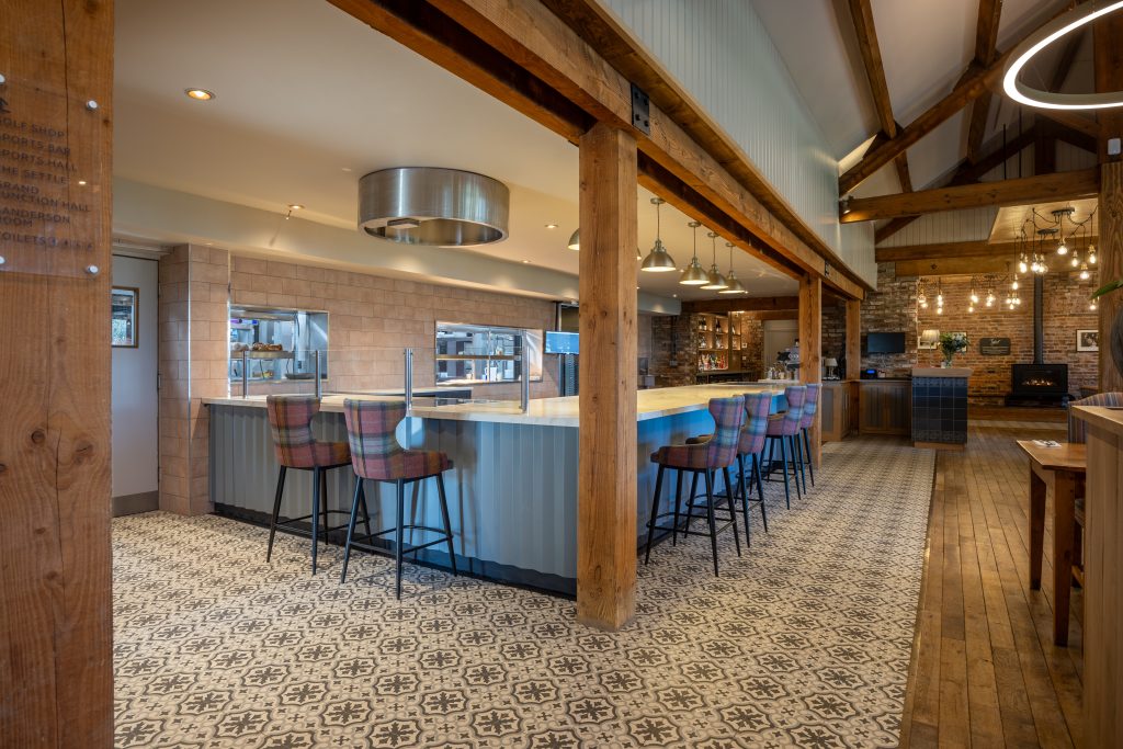 Servery / Chefs counter Tykes Restaurant Sandburn Hall